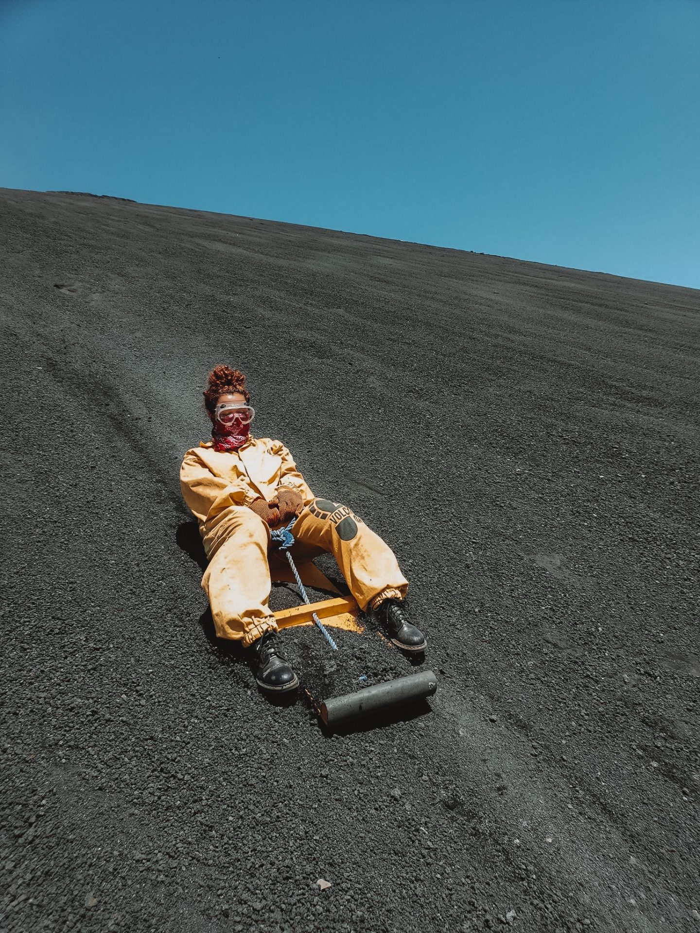 Volcano boarding